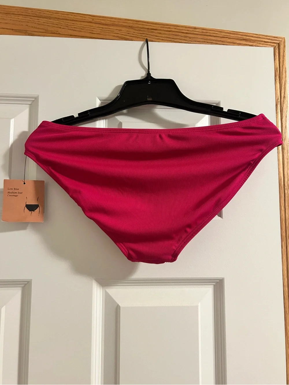 Shade & Shore Vibrant Pink Ribbed Bikini SET